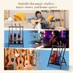 3 Guitar Storage Rack Stand Foldable Multi Ukulele Mandolin Holder Acoustic Electric Bass Musical Instrument Floor Display Hook Hanger Mount Organizer