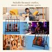 5 Guitar Storage Rack Stand Foldable Multi Ukulele Mandolin Floor Holder Acoustic Electric Bass Musical Instrument Display Hanger Hook Mount Organizer