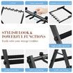 5 Guitar Storage Rack Stand Foldable Multi Ukulele Mandolin Floor Holder Acoustic Electric Bass Musical Instrument Display Hanger Hook Mount Organizer