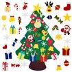 DIY Felt Christmas Tree with 30pcs Ornaments,Xmas Gifts for Kids New Year Handmade Christmas Door Wall Hanging Decorations