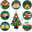 DIY Felt Christmas Tree with 30pcs Ornaments,Xmas Gifts for Kids New Year Handmade Christmas Door Wall Hanging Decorations