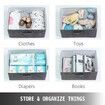 Dresser Storage Tower with 5 Fabric Drawer Steel Frame Storage Cabinet Bin Storage Organizer Unit Fabric Cube Dresser Chest Cabinet Light Gray (Gray/Wide)