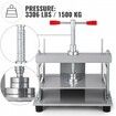 Manual Paper Press Machine, 12x8.6 inch for A4 Sized Papers Flatting Machine, 10cm Thickness Steel Frame Manual Flat Paper Press Machine, Papermaking Book Press