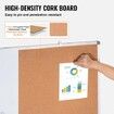 48"x 36" Whiteboard & Cork Board Combo with Aluminum Frame for School Home