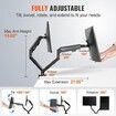 Dual Monitor Mount, Supports 13"-35"锛?30-889 mm锛塖creens, Fully Adjustable Gas Spring Monitor Arm, Holds up to 12 kg per Arm, Computer Stand Holder with C-Clamp/Grommet Mounting Base, VESA Mount Bracket