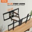 Full Motion TV Mount Fits for Most 37-90 inch TVs, Swivel Tilt Horizontal Adjustment TV Wall Mount Bracket with 4 Articulating Arms, Max VESA 600x400mm, Holds up to 165 lbs