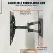 Full Motion TV Mount Fits for Most 37-90 inch TVs, Swivel Tilt Horizontal Adjustment TV Wall Mount Bracket with 4 Articulating Arms, Max VESA 600x400mm, Holds up to 165 lbs