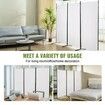 Room Divider, 6.1 ft(102×71inch) Room Dividers and Folding Privacy Screens (3-panel), Fabric Partition Room Dividers for Office, Bedroom, Dining Room, Study, Freestanding, White