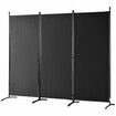 Room Divider, 102×71inch Room Dividers and Folding Privacy Screens (3-panel), Fabric Partition Room Dividers for Office, Bedroom, Dining Room, Study, Freestanding, Black