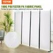 Room Divider, 88×67.5inch Room Dividers and Folding Privacy Screens (4-panel), Fabric Partition Room Dividers for Office, Bedroom, Dining Room, Study, Freestanding, White