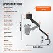 Single Monitor Mount, Supports 13"-35"锛?30-889 mm锛塖creen, Fully Adjustable Gas Spring Monitor Arm, Holds up to 12 kg, Computer Monitor Stand Holder with C-Clamp/Grommet Mounting Base, VESA Mount Bracket