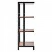 4-Tier AV Media Stand Height-Adjustable Wooden Audio-Video Media Stand