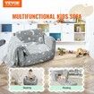 Fold-out Kids Sofa, Glow-in-the-Dark Kids Couch Chair, 2-in-1 Children Convertible Sofa to Lounger, Extra Soft Flip-out Toddler Couch for Siting and Sleeping, for Bedroom and Playroom