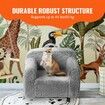 Kids Armchair, Kids Sofa with High-density 25D Sponge, Snuggly-Soft Toddler Chair, Sherpa Fabric Reading Couch for Bedroom and Playroom