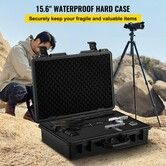 IP67 Waterproof Hard Case 39.6 cm Hard Carrying Case w/ Foam Insert