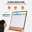 36"x24" Monthly Calendar Whiteboard & Cork Board Combo with Aluminum Frame