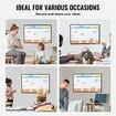 36"x24" Monthly Calendar Whiteboard & Cork Board Combo with Aluminum Frame