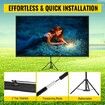 70" Tripod Projector Screen with Stand 4K HD 16:9 Home Cinema Portable