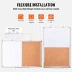 36"x 24" Whiteboard & Cork Board Combo with Aluminum Frame for School Home