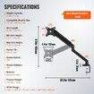 Single Monitor Mount, Supports 13"-32" (330-813 mm) Screen, Fully Adjustable Gas Spring Monitor Arm, Hold up to 9.1 kg, Computer Monitor Stand Holder with C-Clamp/Grommet Mounting Base, VESA Mount Bracket