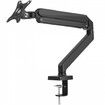 Single Monitor Mount, Supports 13"-32" (330-813 mm) Screen, Fully Adjustable Gas Spring Monitor Arm, Hold up to 9.1 kg, Computer Monitor Stand Holder with C-Clamp/Grommet Mounting Base, VESA Mount Bracket