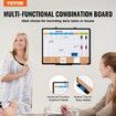 24"x18" Monthly Calendar Whiteboard & Cork Board Combo with Aluminum Frame