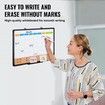 24"x18" Monthly Calendar Whiteboard & Cork Board Combo with Aluminum Frame