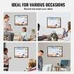 24"x18" Monthly Calendar Whiteboard & Cork Board Combo with Aluminum Frame