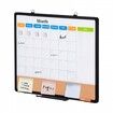 24"x18" Monthly Calendar Whiteboard & Cork Board Combo with Aluminum Frame