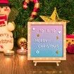 Gradient Felt Letter Board, 253x253 mm Felt Message Board, Changeable Sign Boards with 510 Letters, Stand, and Built-in LED Lights, Baby Announcement Sign for Home Classroom Office Decor Wedding