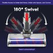 Cordless Vacuum Cleaner Head Floor Turbo Roller Brush Replacement Cleaning Machine Tool Attachment for Dyson V7 V8 V10 V11 V15