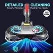 Vacuum Mop Head Electric Motorised Wet Dry Floor Vac Cleaner Cleaning Machine Attachment Waxer Waxing Tool for Dyson V7 V8 V10 V11 V15 6 Pads