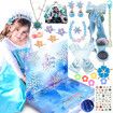 Frozen Princess Advent Calendar Surprise Box for Girls Gifts With Gloves Bags Hairband Hair Clips Christmas Gift