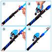 Kids Fishing Pole, Portable Telescopic Fishing Rod and Reel Combo Kit with Spincast Fishing Reel Tackle Box for Boys, Girls, Youth (Blue)