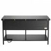 Lift Top Coffee Table 39.4" Rectangle Coffee Table with Light & USB Black