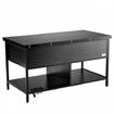 Lift Top Coffee Table 39.4" Rectangle Coffee Table with Light & USB Black