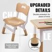 Kids Table and 4 Chairs Set, Height Adjustable Toddler Table and Chair Set, Graffiti Desktop, Children Multi-Activity Table for Art, Craft, Reading, Learning