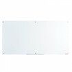 Magnetic Glass Whiteboard, Dry Erase Board 72"x36", Wall-Mounted Large White Glassboard Frameless, with Marker Tray, an Eraser and 2 Markers, White