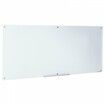 Magnetic Glass Whiteboard, Dry Erase Board 72"x36", Wall-Mounted Large White Glassboard Frameless, with Marker Tray, an Eraser and 2 Markers, White