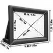 6x4m Inflatable Projector Screen Movie Screen Outdoor Theater w/Blower