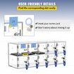 Cell Phone Storage Locker, 10 Slots Acrylic Material with Door Locks and Keys, Wall-Mounted Cabinet Pocket Office Classroom Gym Box, Clear