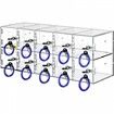 Cell Phone Storage Locker, 10 Slots Acrylic Material with Door Locks and Keys, Wall-Mounted Cabinet Pocket Office Classroom Gym Box, Clear