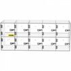 Cell Phone Storage Locker, 10 Slots Acrylic Material with Door Locks and Keys, Wall-Mounted Cabinet Pocket Office Classroom Gym Box, Clear