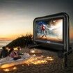 Inflatable Movie Screen, 16 FT Inflatable Projector Screen for Outside with Blower and Carrying Bag, Front/Rear Projection, Oxford Fabric Blow Up Screen for Outdoor Parties Backyard Movie Night