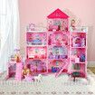 Girls Doll House Dream Land Cottage DIY Pretend Play Furniture Princess Pet Dolls Toys Set Children Roleplay Accessories Christmas Birthday Gift