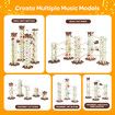 Deluxe Music Marble Run Race DIY Game Toys Play Set 146 PCS Maze Track Toddler Ball Building Blocks Birthday Christmas Gift STEM Construction Kit