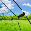 Soccer Goal Portable Football Net Metal Frame Backyard Park Training Set Practice Outdoor Game Sports Match Kids Youth 1.8x3.6m with Storage Bag