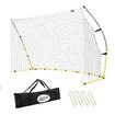 Soccer Goal Portable Football Net Metal Frame Backyard Park Training Set Practice Outdoor Game Sports Match Kids Youth 1.8x3.6m with Storage Bag