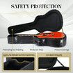 Melodic Acoustic Guitar Hard Shell Case Classical Electric Dreadnought Standard 6 12 Strings Gig Accessory Storage with Lock Wooden Black