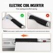 Coil Spiral Binding Machine, Manual Book Maker with Electric Binding, 46-Holes Binding 500 Sheets Punch Binder, with 100pcs 5/16'' Coil Binding Spines, for Letter Size, A4, A5